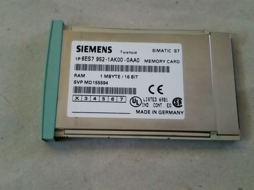 Siemens Memory Card 6ES7952-1AK00-0AA0 1MB